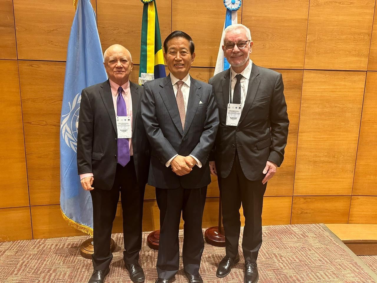 Edmundo Oliveira, Yukio Takasu e Dr. Eduardo Leite